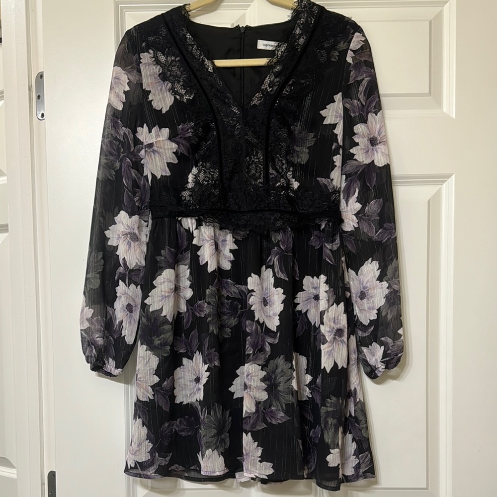 Cupcakes and Cashmere Black Lace Dress